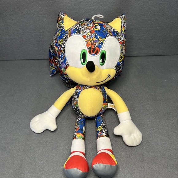 Sonic the Hedgehog Sticker Bomb Plush Stuffed Toy 2022 - Picture 2 of 7
